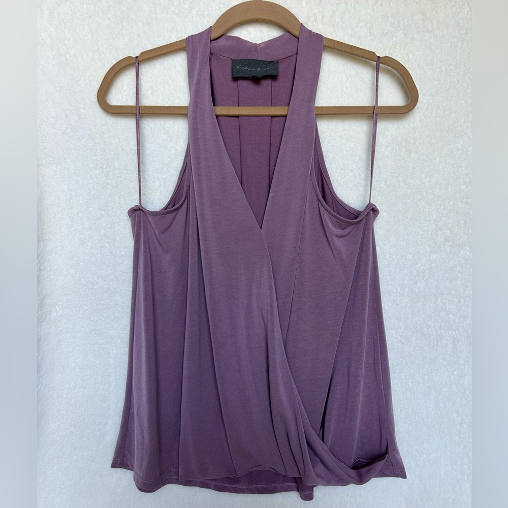Anthropologie Sunday in Brooklyn Tank Top Size XL Mauve Pink